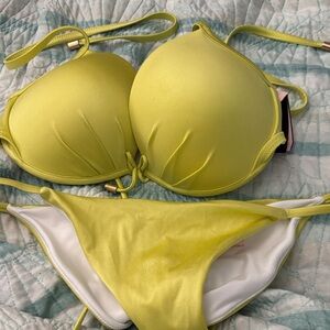 Victoria's Secret Neon Yellow Bikini